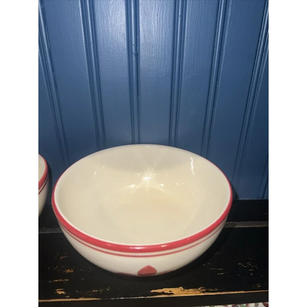 (2) Williams Sonoma Fleur-de-lis  Red 6